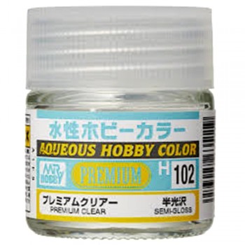 Mr Hobby Aqueous color H-102 Premium Clear semi gloss